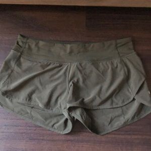 Practically new Lulu running shorts